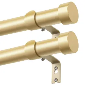 Kam58gold Kamanina Curtain Rods 2 Pack Heavy Duty Rod For Windows 28 To 48 Inc