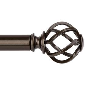 Kamanina Tw-010300397-us-f1 Bronze Curtain Rod 32 To 58 Inch 2.6-4.8ft 32-58