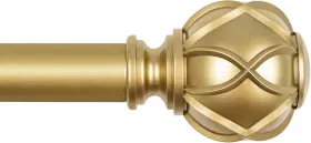 Tw-010300417 Kamanina Gold Curtain Rod 32 To 58 Inch 2.6-4.8ft 32-58 Warm