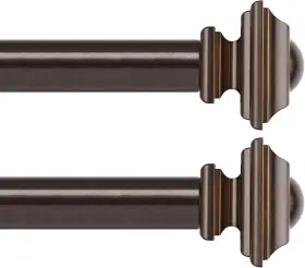 Tw-010300640-us-f1 Kamanina 2 Pack Curtain Rod 32 To 58 Inches 2.6-4.8ft 1 Inch Rods