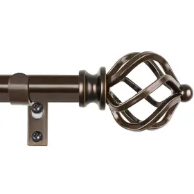 Tw-010350525-us-f1 Kamanina Bronze Curtain Rods For Windows 72 To 144 Inch Long Rod 32
