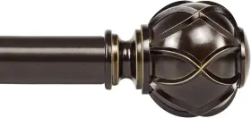 Tw-010350541-us-f1 Kamanina Curtain Rods For Windows 72 To 144 72-144 Inch Antique Bronze