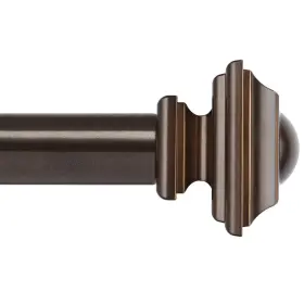 Tw-010350569-us-f1 Kamanina Bronze Curtain Rods For Windows 72 To 144 Inch 6-12ft Heavy Duty L