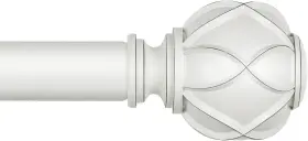 Tw-010380725-us-f1 Kamanina Curtain Rods For Windows 66 To 120 Inch 7/8 66-120 Ivory White