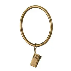 Css-4045 Kangcangshangmao 14 Pcs 1.77-inch Antique Brass Curtain Ring With Clips This Middle Size
