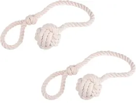 Kare & Kind 313043791768 Curtain Rope Tiebacks - Easy Knot Loop Connection Holds Your Window Drapes Ope