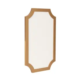 229234 Kate And Laurel Holbrook Glam Framed Scallop Fabric Pinboard 15 X 24 Gold
