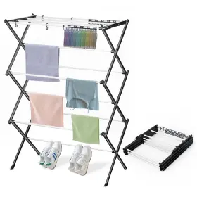 Kg08 Keinggcopr Foldable Drying Rack Clothing Clothes Collapsible Indoor Dryers