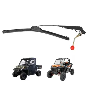 Km3ftvww001-m Kemimoto Utv Windshield Wiper Kit Hand Operated Manual For Hard
