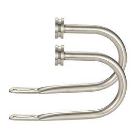Kemmie Ke-123 Curtain Holders 2 Pack Matte Nickel Decorative Holdbacks For Wall Cu