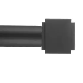 72-144 Kemmie Ke-126 1 Inch Curtain Rod Telescoping Single Drapery Inches With Square Heav