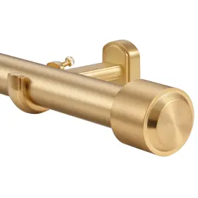 Ke-206 Kemmie Heavy Duty Curtain Rods 1 1/8 Inch Diameter Single Rod 144-240inch