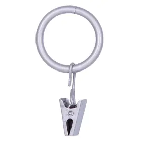 Kenney 042437031448 Clip Rings For 5/8 Inch To 3/4 Diameter Curtain Rods Brushed Nickel 14-pack
