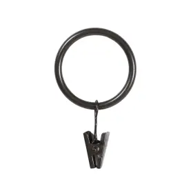 Kenney 042437031479 Clip Rings For 1 Inch To 1-1/4 Diameter Curtain Rods Oil Rubbed Bronze 14-pack