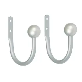 Kenney 042437749817 Ball End Window Curtain Holdback Pair Antique Pewter