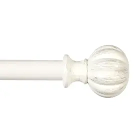 71605 Kenney Deco Window Curtain Rod 48 To 86-inch Antique White 48-86 Inch