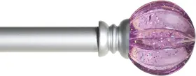 Kn81685 Kenney 81685 Estrella Purple Sparkle Fluted 28 To 48-inch Brushed Nickel