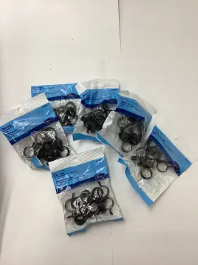 87-t977 Kenney 87-t977/5 5 Pack Of 14 3/4 Inch Dia Clip Rings For Curtain Rods Black