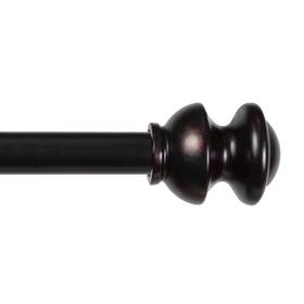 Kenney Daz71607 Kendall Knob Window Curtain Rod Adjustable 48-86 Inch Antique Rust