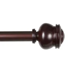 Daz71622 Kenney Deco Window Curtain Rod 48 To 86-inch Cocoa 48-86 Inch