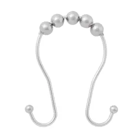 Kn67123 Kenney Rust-resistant Gliding Metal Beaded Shower Curtain Rings With