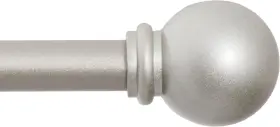 Kn71606 Kenney Chelsea Ball End Window Curtain Rod 28-48 Inch Brushed Nickel