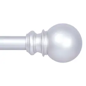 Knm80762nplush Kenney Knm80762 Bryce Ball End Standard Decorative 36-66 Inch Satin Nickel