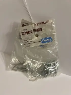 Kenney Mfg Co 042437290470 Mfg. Co. Drapery Hooks Heavy Duty Pointed Top - #v1002 2 Packs Of 14