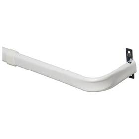 Kenney Mfg Co 208697 Kn513 84-120 White Single Curtain Rod