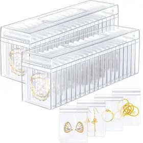 Gm-kenning-2433 Kenning 63 Pcs Acrylic Jewelry Case Organizer Clear Organizers Holde