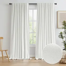 Natural-72x96 Keqiaosuocai Living Room Curtains For Large Windows Modern Farmhouse Patio Sl