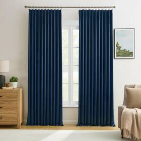 Keqiaosuocai Sc-pp-navy7295-2p Navy Blackout Curtains 72 Wide X 95 Inch Long 2 Panels - Thermal