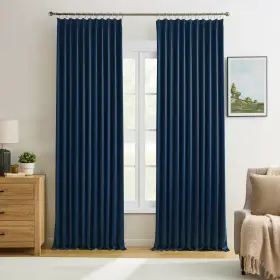 Sc-pp-navy7295-2p Keqiaosuocai Navy Blackout Curtains 72 Wide X 95 Inch Long 2 Panels - Thermal