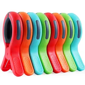 Hgj-56 Keyboo Large Beach Towel Clips For Chair Heavy-duty Plastic Clothes Pins Tow