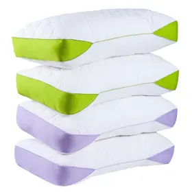 Hx-4q Keyoohome Adjustable Bed Pillows Queen Size Set Of 4 Pack With Zipper Supportive Breath