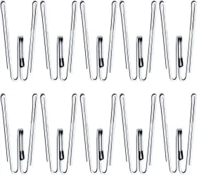 Kilymezh 445053163150 Metal Curtain Hooks Pinch Pleat Header Tape Pins Heavy Duty Deep Prong 20