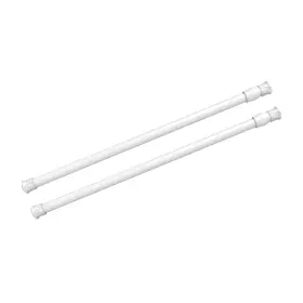 Kimwason 789513083945 2 Pack Spring Tension Curtain Rod Adjustable 15.7-28 Inches 5/8 Inch Diameter