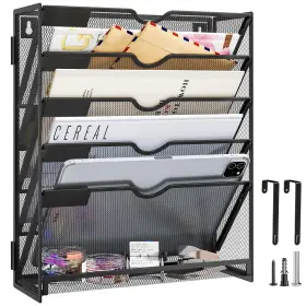 6czzj Kinkota Hanging Wall File Organizer For Mounted Mail Paper Folder Holder Documen