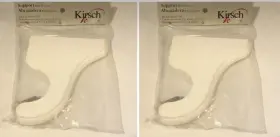 Kirsch 027837217159 Wood Trends White 2 Bracket 1 Pair For 2ftft Pole Rod