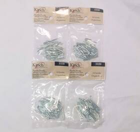 Kirsch 027837481420 1-1/2 Inch Heavy Duty Drapery Pin-on Hooks 4 Of 14 Each - 56 Total -traverse