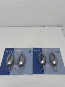 4315.012 Kirsch 027837573491 Pair Of 2001 Satin Nickel Decorative Sconces New J64