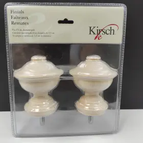36807-091 Kirsch Chaucer Finial Natural Unfinished 36807 091 For Use With 1-3/8 Inch Pole New