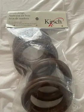 5502eg827 Kirsch Wood Trends Classics Drapery 2 Inch Pole Hazelnut