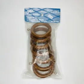 5602e.086 Kirsch Wood Trends By 7 Drapery Pole Rings Fits 1-3/8 Inch Model