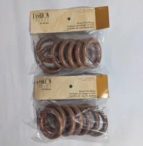 5602eg820 Kirsch Wood Trends Classics Rings For 1-3/8 Inch Pole Warm Oak 2 Sets Of 7