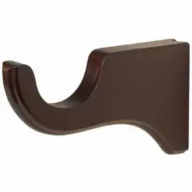 5614eg083 Kirsch 1 Pair Mahogany Wood Trend Bracket 6 Inch Return For 1-3/8 Pole