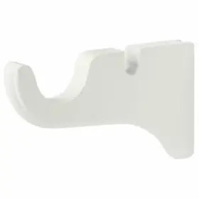 5615025 Kirsch White Wood Trends Classic Double Bracket For 1-3/8 Inch Pole Mpn#