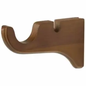 5615085 Kirsch Walnut Wood Trends Classic Double Bracket For 1-3/8 Inch Pole #5615085