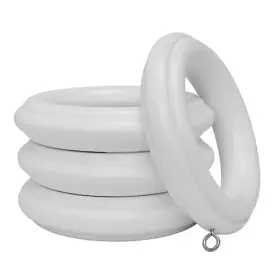 59023025 Kirsch Wood Trends Classics Fluted Rings For 3 Inch Pole White #