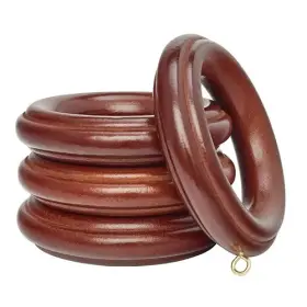 59023083 Kirsch Wood Trends Classics Fluted Rings For 3 Inch Pole Mahogany #